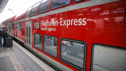 Der Flughafenexpress in Berlin.