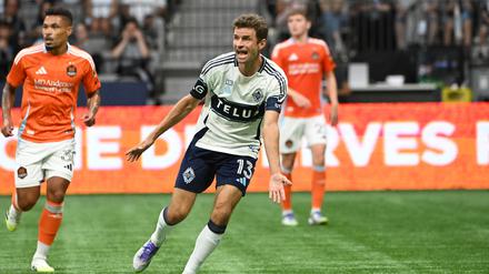 Thomas Müller bei seinem Premiereneinsatz für Vancouver FC gegen Houston Dynamo in der Major League Soccer.