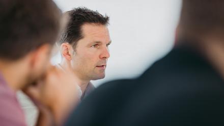 Steffen Krach, Spitzenkandidat der SPD Berlin, im Gespräch