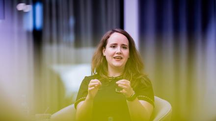 Ricarda Lang ein Jahr nach ihrem Rücktritt als Parteichefin der Grünen