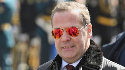 Dmitri Medwedew, stellvertretender Vorsitzender des russischen Sicherheitsrates und Vorsitzender der Partei „Einiges Russland“