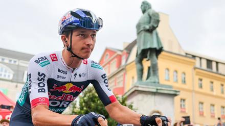 Florian Lipowitz wurde nach seinem dritten Platz bei der Tour de France in Deutschland gefeiert.