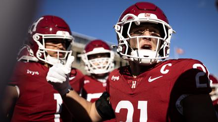 Football-Spiel der Harvard University gegen die University of Pennsylvania am 15.11.2025