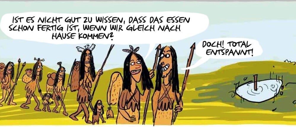 „Die kochenden Affen“ von Tine Steen.