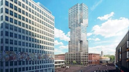 Der Entwurf für den Wohnturms „Alexander – Berlin’s Capital Tower“ vom Architekturbüro Ortner + Ortner.