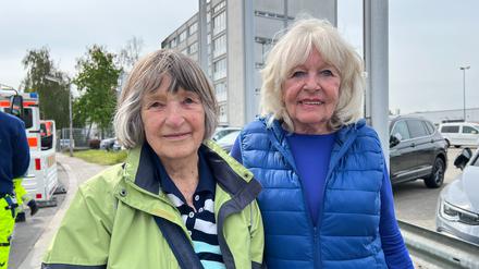 Marion Herzog (79) und Barbara Posern (81) vom Sozialkaufhaus „Rumpelbasar“.