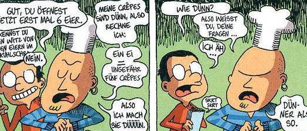 So geht’s. Guillaume Long bei einem Crêpes-Meister.
