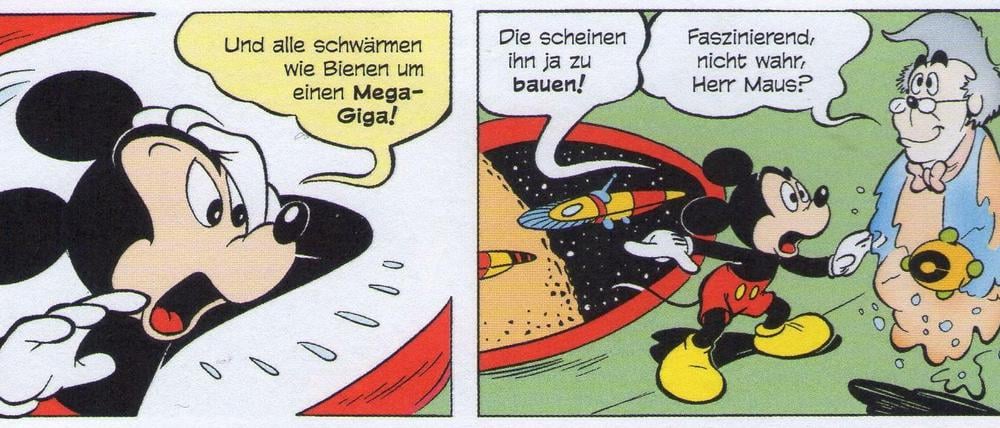 Psychedelisch: Eine Seite aus der Geschichte „Angriff der Planetenmampfer“.