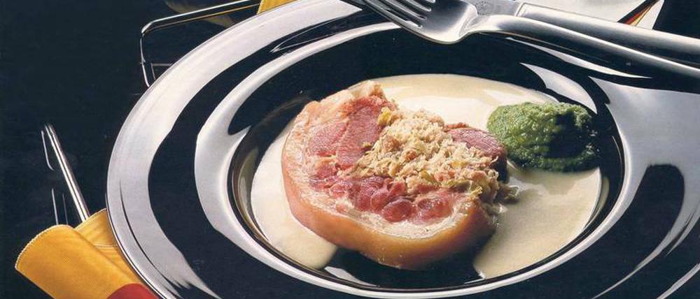 Eisbein einst. 1981 versuchte sich Siegfried Rockendorf an einer damals aktuellen Variation des Klassikers.