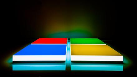 Das liegende Microsoft-Logo