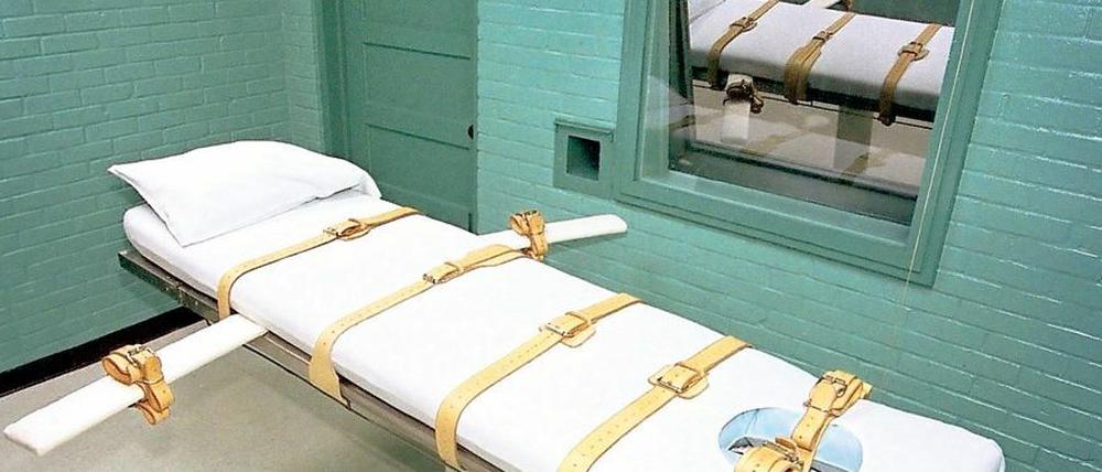 Zelle für eine Hinrichtung in den USA