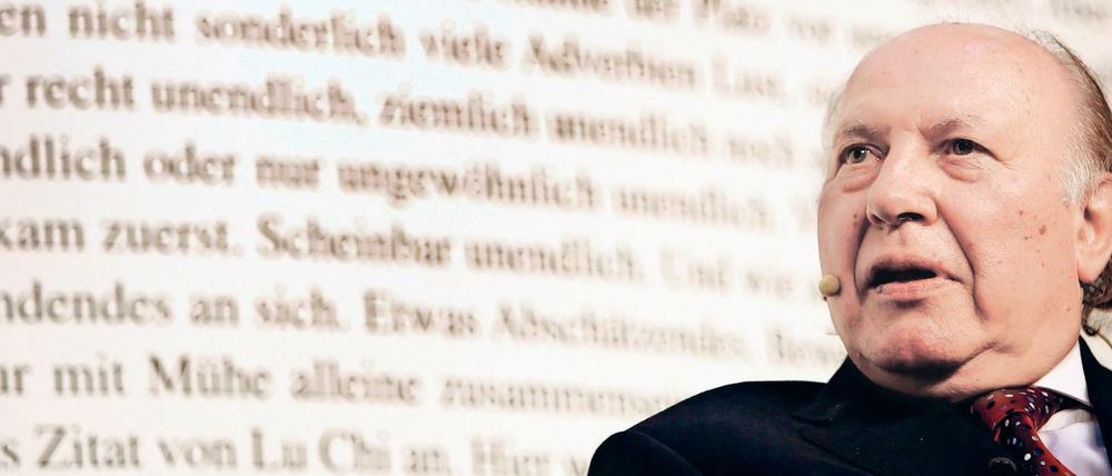 Der ungarische Literaturnobelpreisgewinner Imre Kertész, der im März 2016 starb.