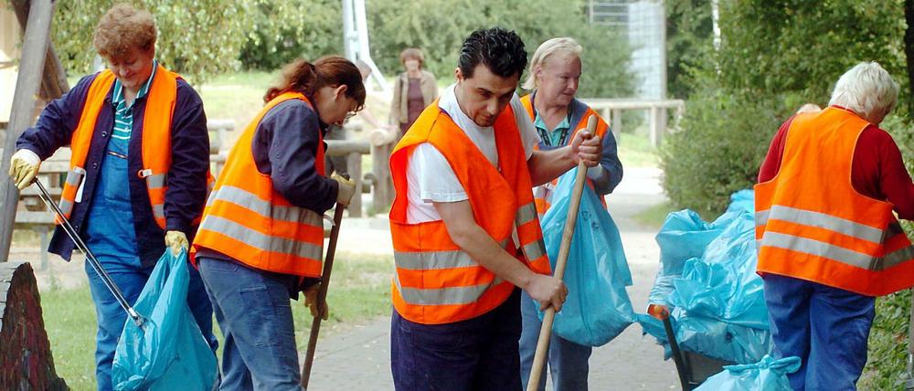 Kommunale Aufgaben für Arbeitslose.
