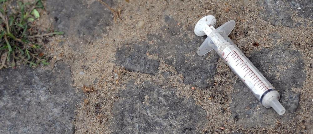 Spritze auf einem Berliner Spielplatz (Symbolbild).