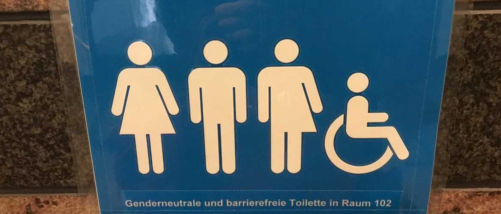 Viele Toiletten sind neuerdings variantengerecht ausgeschildert.