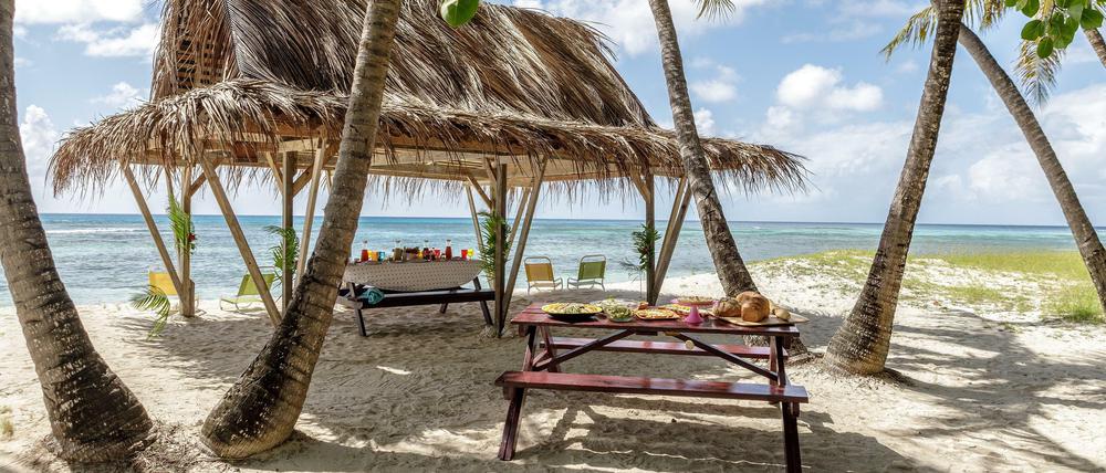 Ein Strandpicknick mit Champagner? Kein Problem auf Mustique.