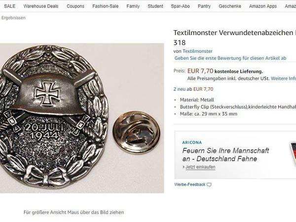 Mit diesem Abzeichen ehrte Hitler Nazis, die beim Stauffenberg-Attentat verletzt wurden.