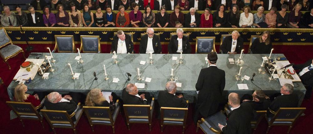 So sieht es aus bei der Jahressitzung der Schwedischen Akademie