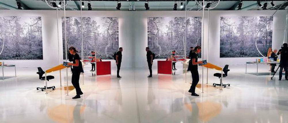 Weiße Weite. Die Halle des Ehrengasts Norwegen auf der Frankfurter Buchmesse.