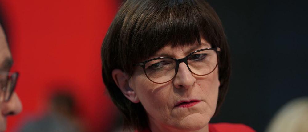 Die neue SPD-Vorsitzende Saskia Esken.