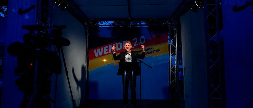 Björn Höcke, Kopf des rechtsextremen Flügels der AfD, der jetzt vom Bundesamt für Verfassungsschutz beobachtet wird.