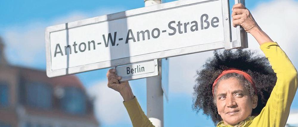Weg mit der Berliner M....straße. Eine Umbenennungsaktion im Jahr 2017.