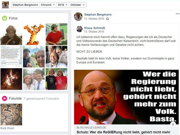 Hier teilt Stephan Bergmann Reichsbürger-Gedankengut.
