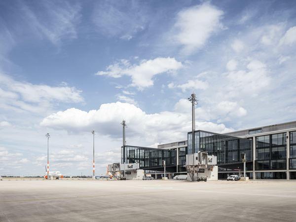 Eine der Landebahnen.