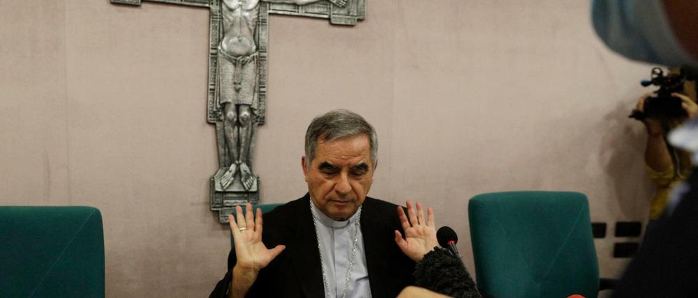 Kardinal Angelo Becciu wurde Ende Septembervom Papst gefeuert.