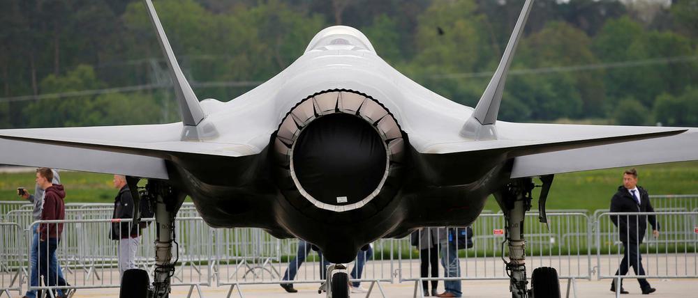 Eine Lockheed Martin F-35 auf der ILA in Berlin.