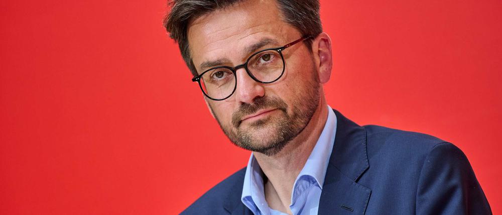 Thomas Kutschaty, stellvertretender Bundesvorsitzender der SPD und Spitzenkandidat für Landtagswahl in Nordrhein-Westfalen.