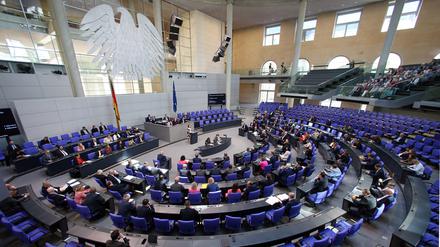 Parlamentarier im Deutschen Bundestag.