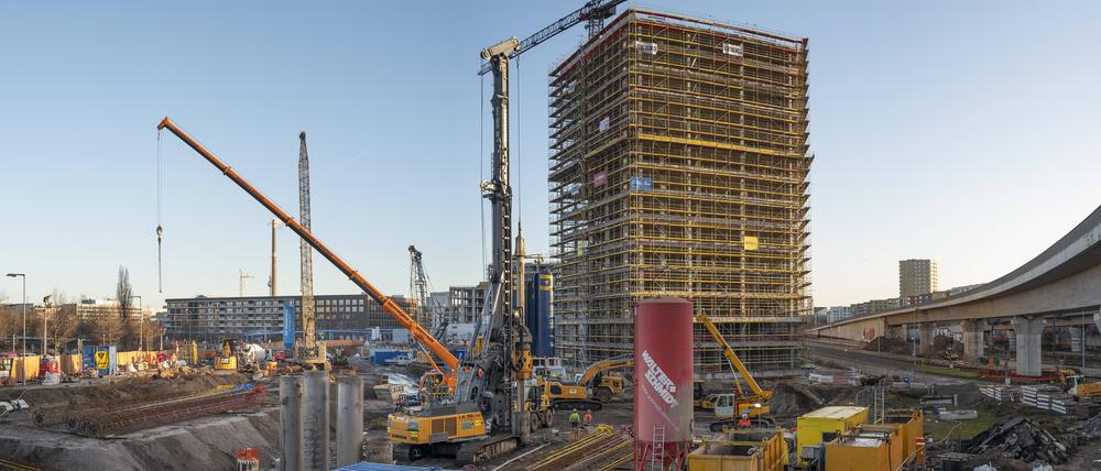 Hier waren sie noch im Bau: Die Wohnungen in der Europacity, die nun keine Sozialwohnungen sind.