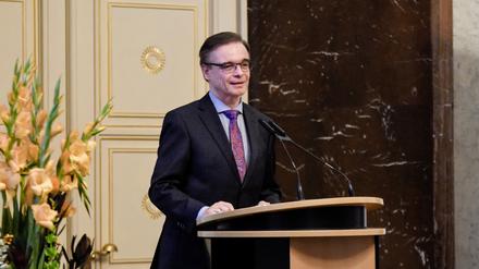 Franz Allert bei der Vergabe des Berliner Inklusionspreises am 11. November im Roten Rathaus.