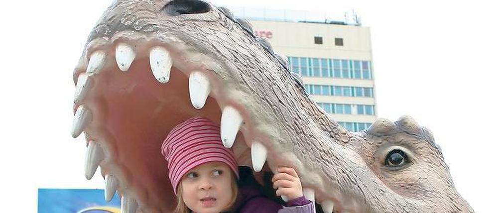Saurier-Fieber: Noch bis zum 30. Dezember gastiert am Lustgarten eine Ausstellung, bei der Dutzende lebensgroße Dino-Modelle gezeigt werden. Die Stadtverwaltung hofft indes, einen Investor nach Potsdam locken zu können, der einen Freizeitpark mit 200 Saurier-Modellen eröffnet. Eigentlich war so ein Park für die defizitäre Biosphäre geplant.