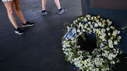 Gedenkort im Olympiapark in München.