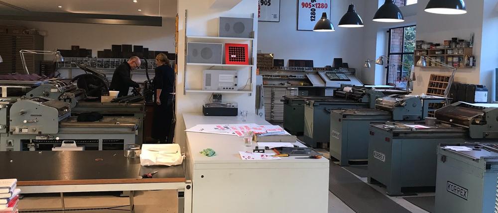 Die Druckwerkstatt p98a in der Potsdamer Straße.