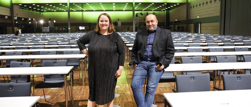 Ricarda Lang und Omid Nouripour sind unterschiedlicher Meinung.