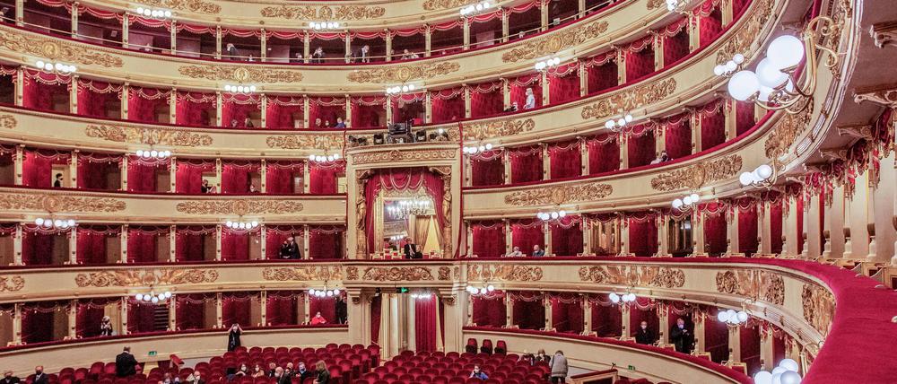 Zuschauerraum, Saal in der Mailänder Scala,