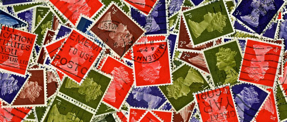 Alte englische Briefmarken (Symbolbild).