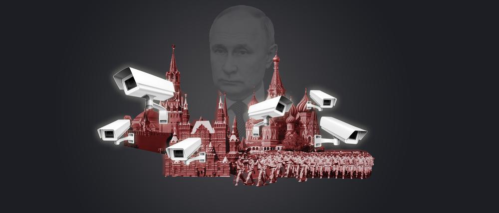 Putins Überwachungsstaat (Illustration)