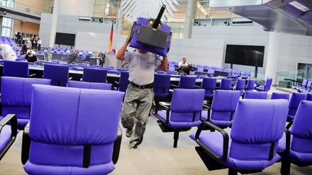 Der Bundestag wurde durch das aktuelle Wahlrecht verkleinert.