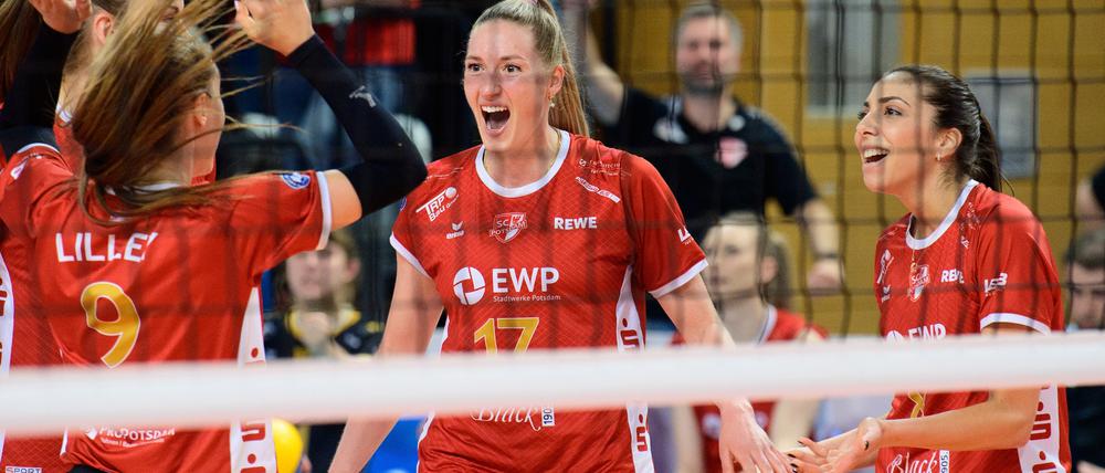 Volleyballerinnen des SC Potsdam.
