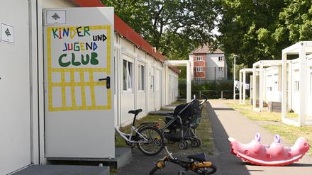 Gemeinschaftsunterkunft für Geflüchtete in Berlin-Spandau im Juni 2022.
