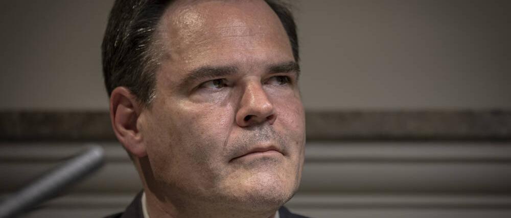 Uwe Tellkamp 2022 im Brandenburgischen Literaturbüro Villa Quandt in Potsdam.