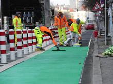 Bauarbeiten in Berlin-Neukölln: Radweg auf Hermannstraße wird erweitert