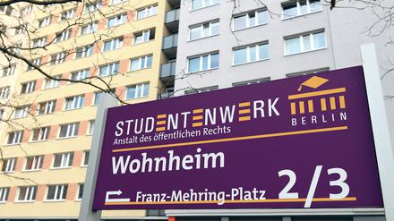 Wohnhäuser des Studentenwerks am Franz-Mehring-Platz am Ostbahnhof. (Archivbild)