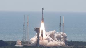 Eine United Launch Alliance Atlas V-Rakete mit zwei Astronauten an Bord des Boeing Starliner-1 Crew Flight Test (CFT) startet am 5. Juni 2024 in Cape Canaveral.