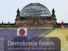 75 Jahre Grundgesetz: Hohe Sicherheitsvorkehrungen für Staatsakt im Berliner Regierungsviertel