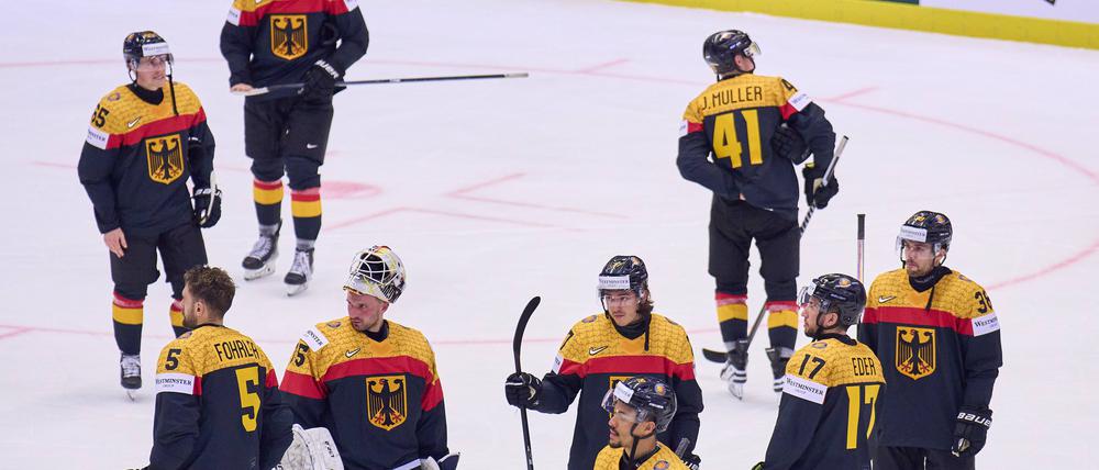 Die deutschen Eishockeyspieler wollen das Minimalziel Viertelfinale erreichen.